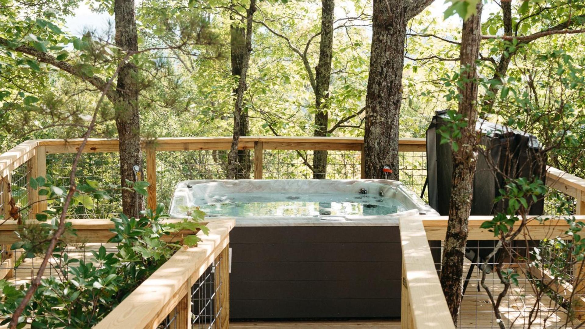 The Blackjack Oak In Treehouse Grove At Norton Creek Gatlinburg Eksteriør billede
