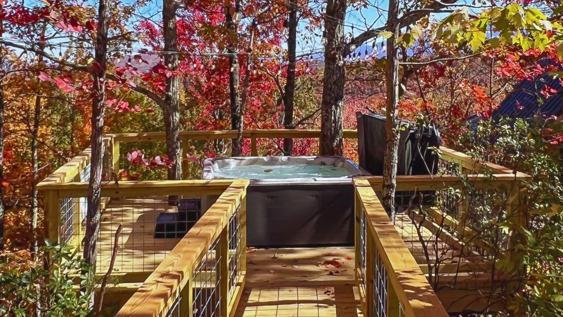 The Blackjack Oak In Treehouse Grove At Norton Creek Gatlinburg Eksteriør billede