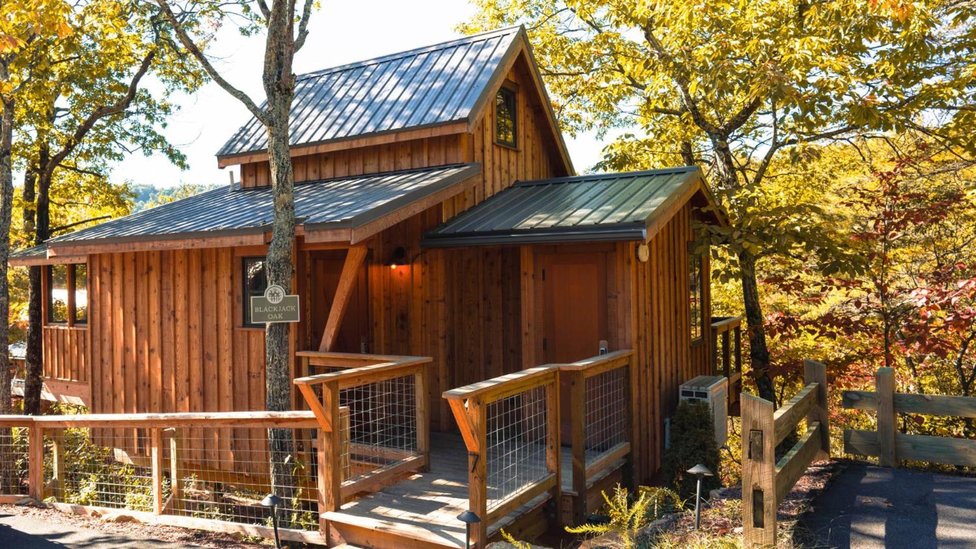 The Blackjack Oak In Treehouse Grove At Norton Creek Gatlinburg Eksteriør billede